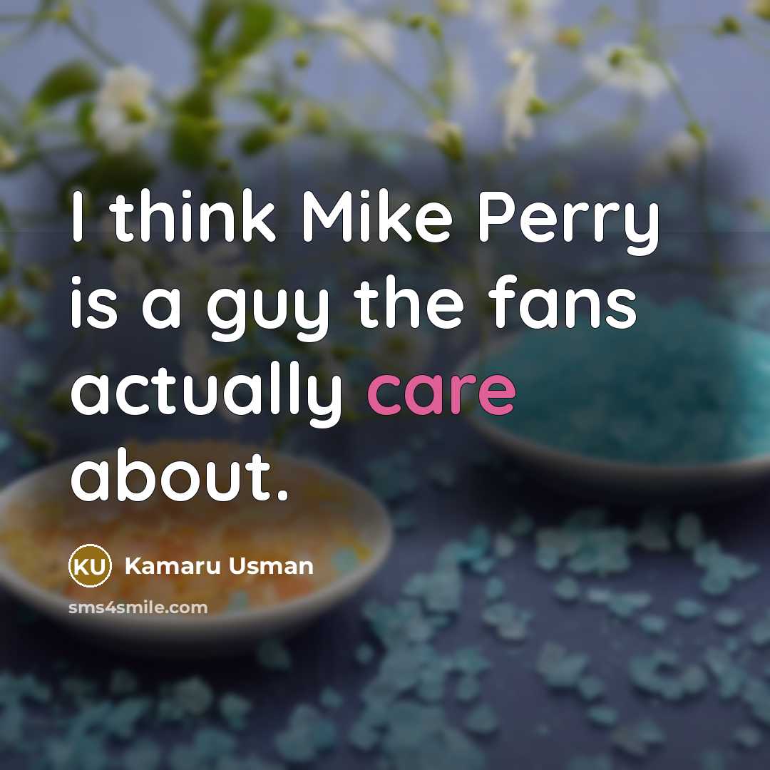 “I think Mike Perry is a guy the fans actually…” quote by Kamaru Usman