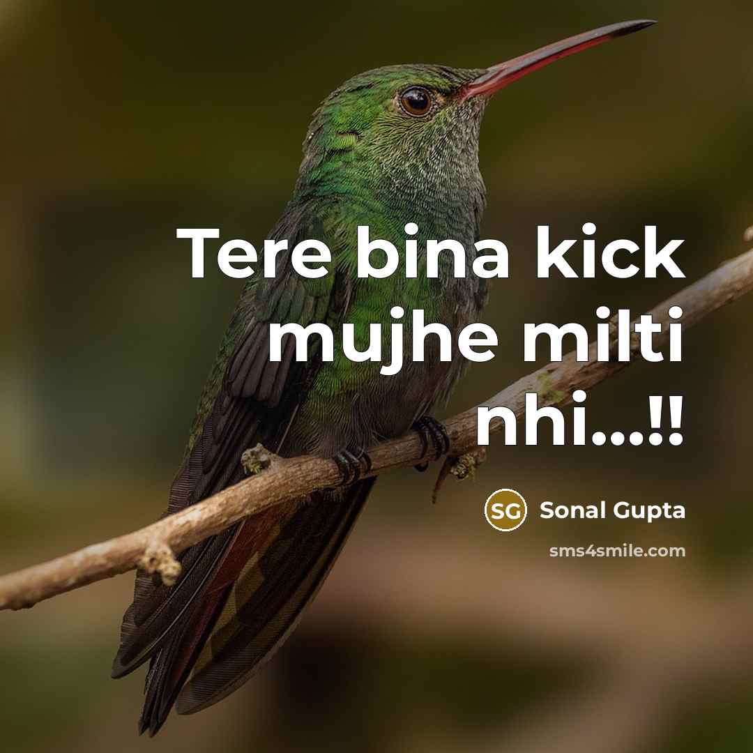 “Tere bina kick mujhe milti nhi....!!…” quote by Sonal Gupta