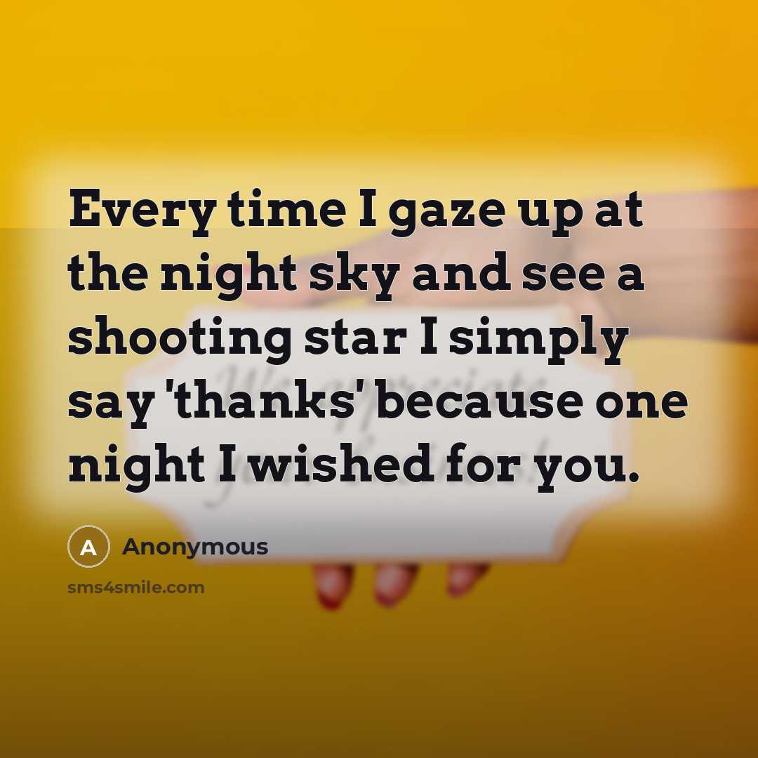 “Every time I gaze up at the night sky and…” quote by Anonymous