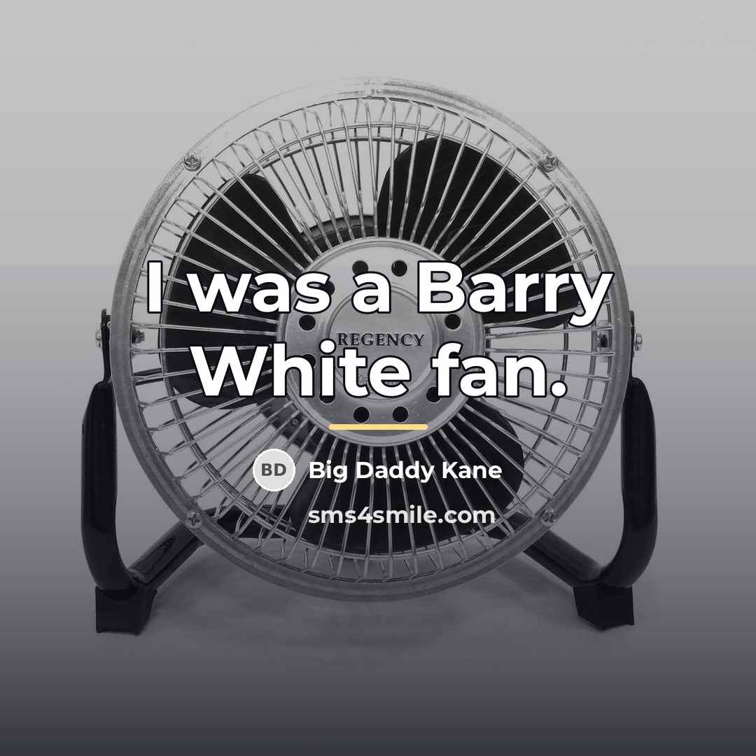 “I was a Barry White fan.…” quote by Big Daddy Kane