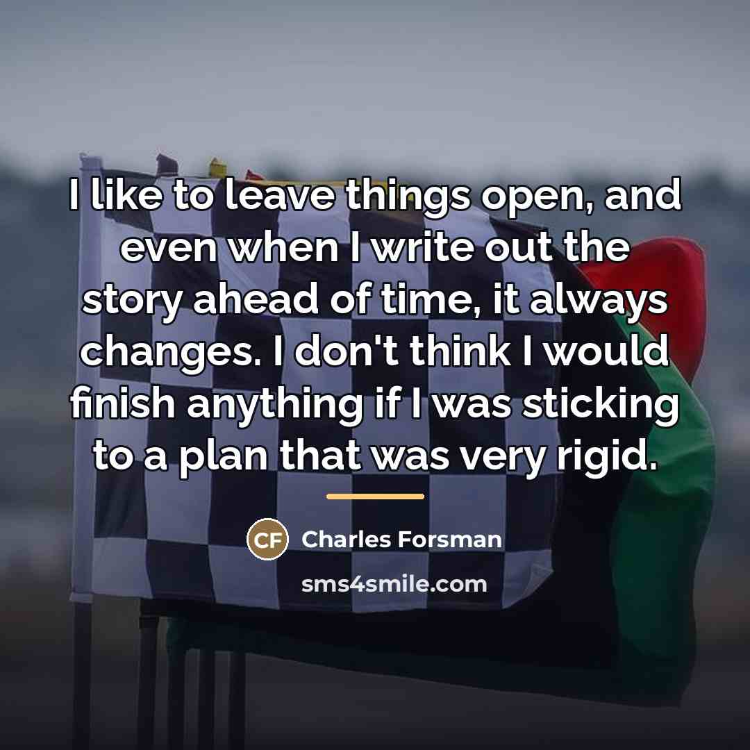 “I like to leave things open, and even when I…” quote by Charles Forsman