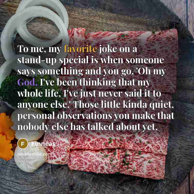 “To me, my favorite joke on a stand-up special is…” quote by Finneas