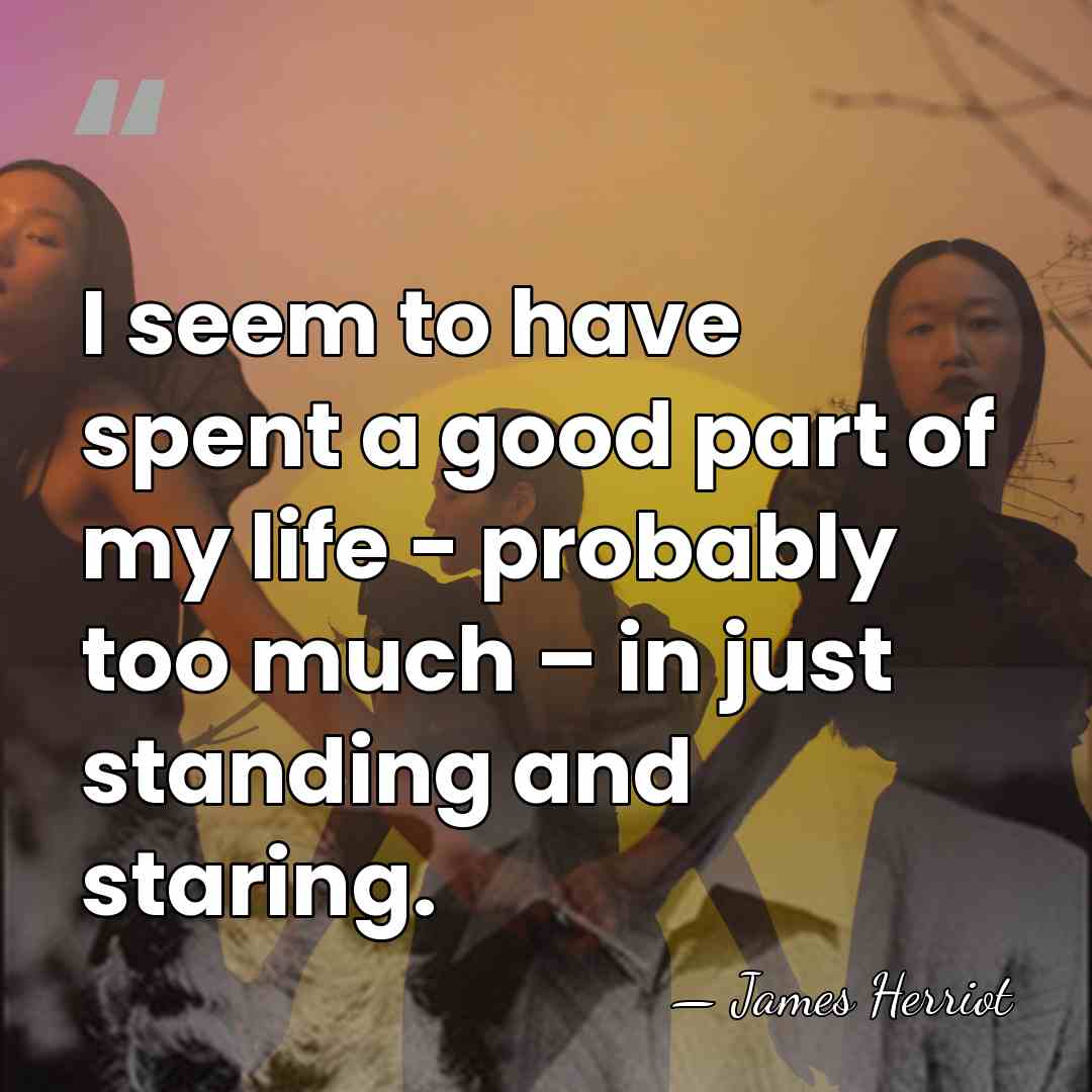 I seem to have spent a good part of my life -&hellip; - James Herriot