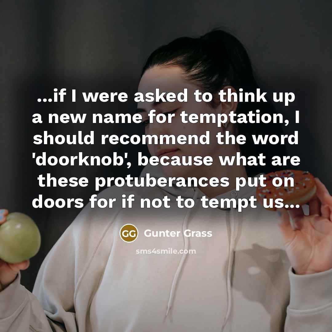 “...if I were asked to think up a new name…” quote by Gunter Grass