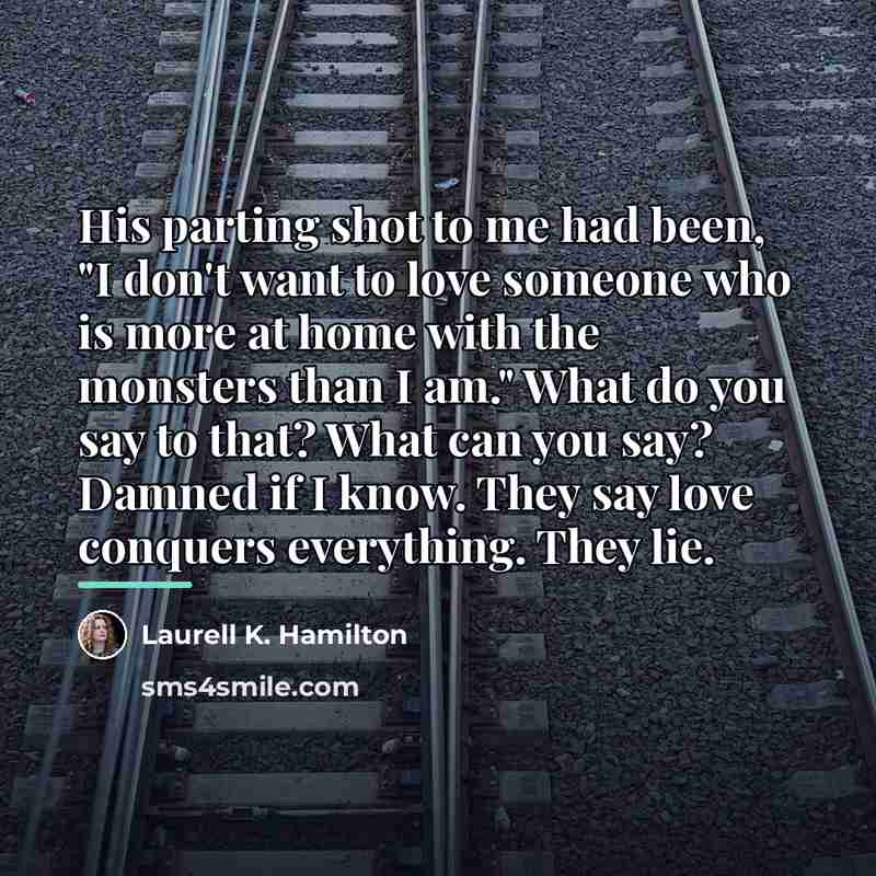 “His parting shot to me had been, "I don't want…” quote by Laurell K. Hamilton