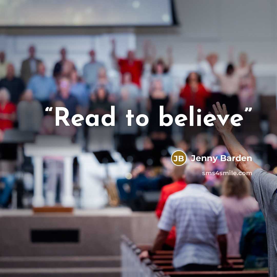 “Read to believe” quote by Jenny Barden