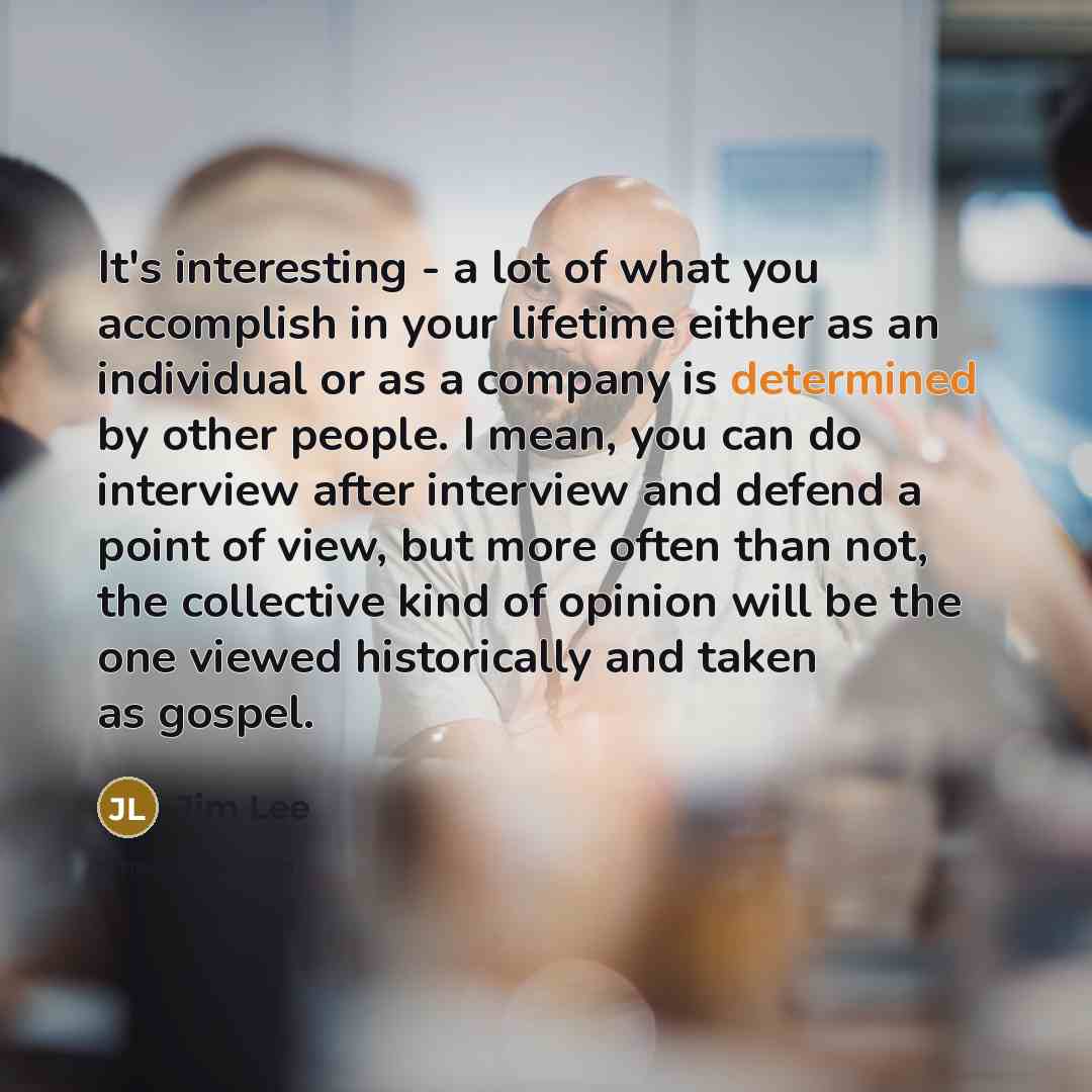 “It's interesting - a lot of what you accomplish in…” quote by Jim Lee