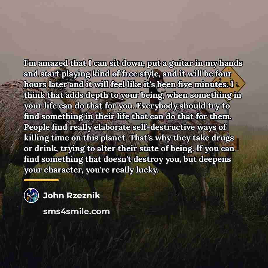 “I'm amazed that I can sit down, put a guitar…” quote by John Rzeznik