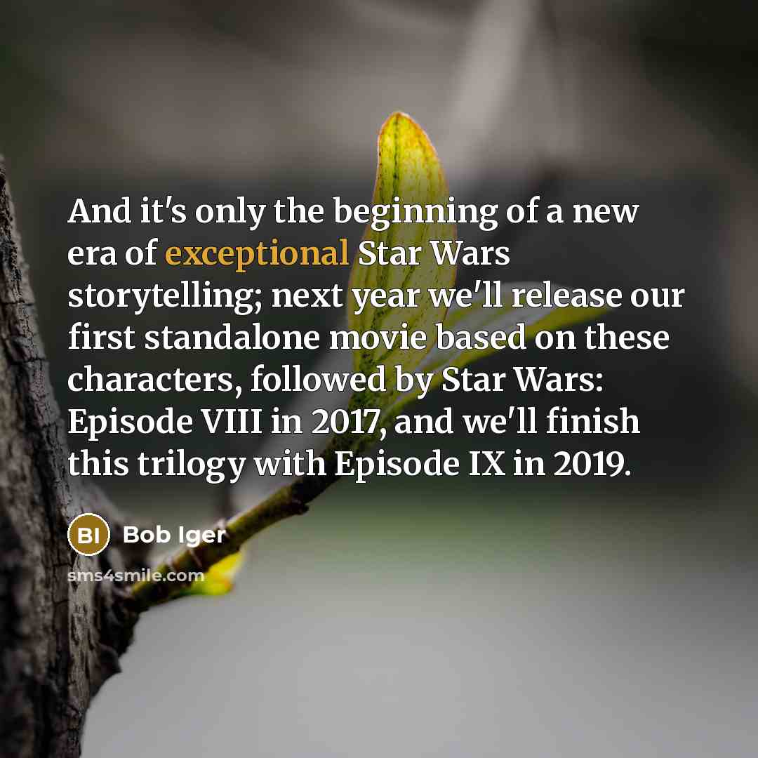 “And it's only the beginning of a new era of…” quote by Bob Iger