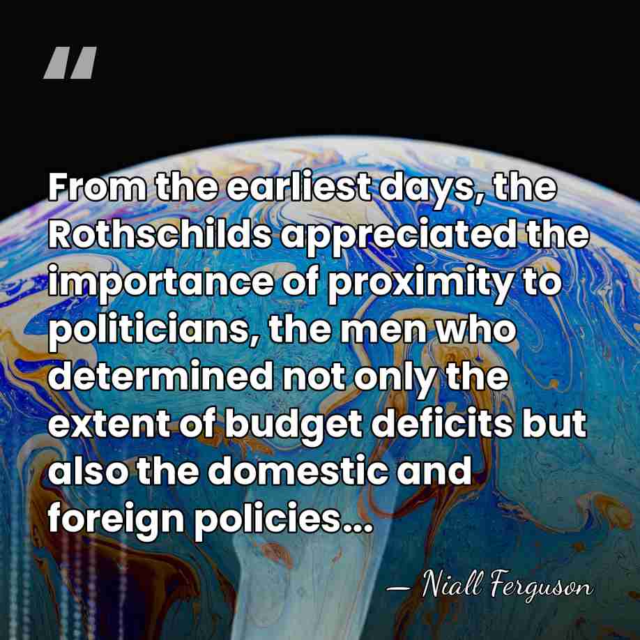 From the earliest days, the Rothschilds appreciated the importance of proximity to&hellip; - Niall Ferguson