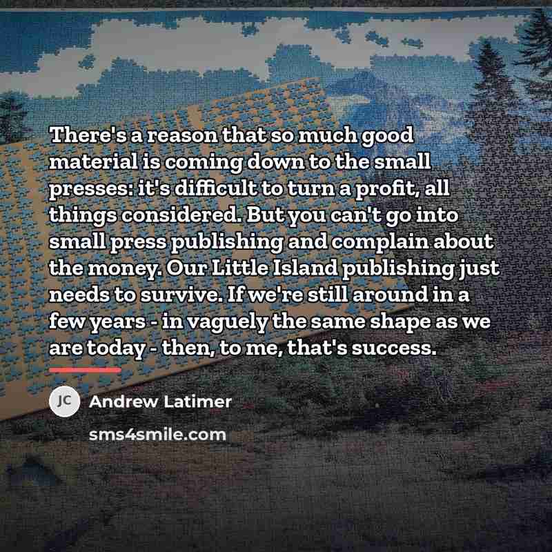 “There's a reason that so much good material is coming…” quote by Andrew Latimer