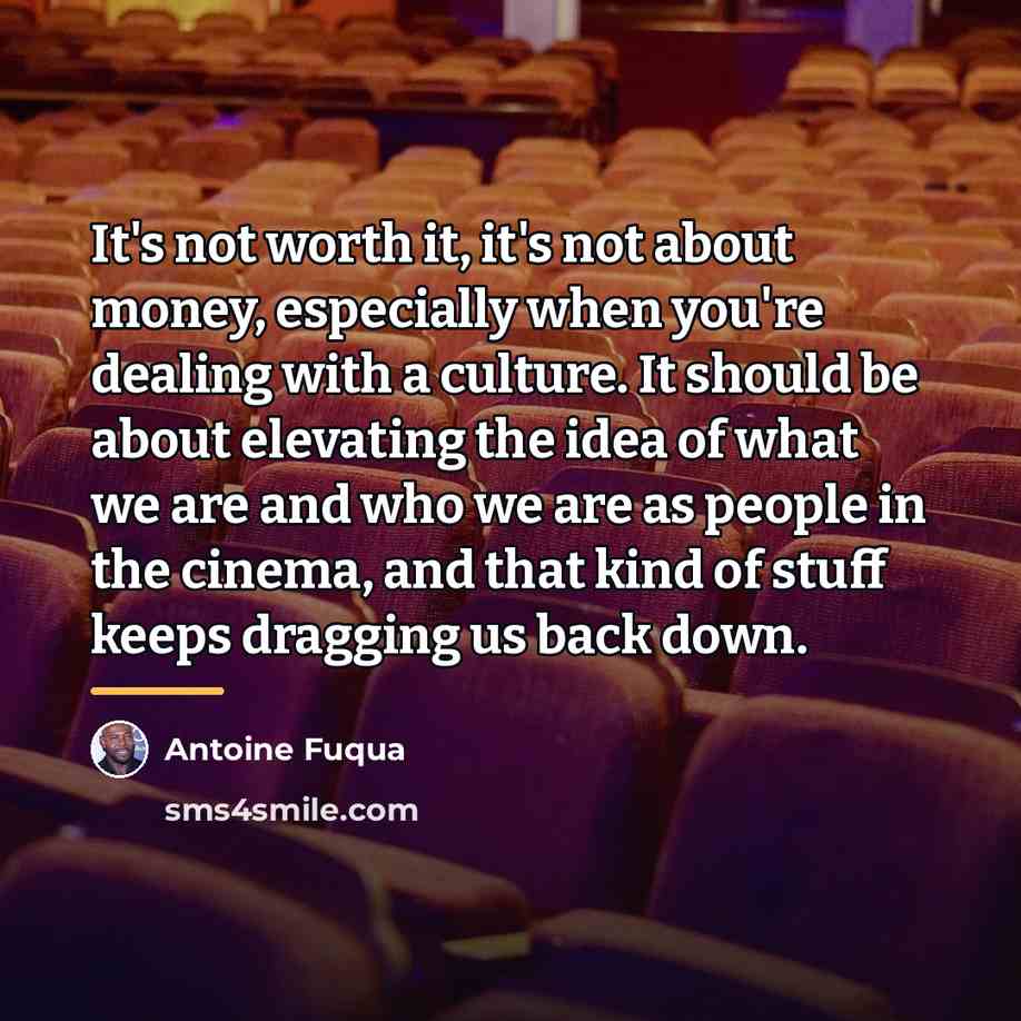 “It's not worth it, it's not about money, especially when…” quote by Antoine Fuqua