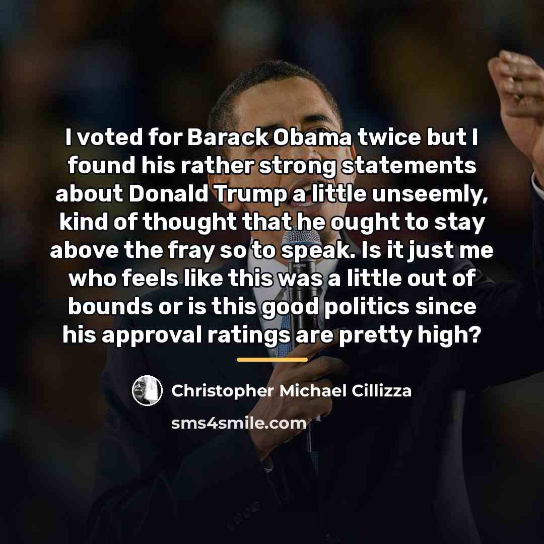 “I voted for Barack Obama twice but I found his…” quote by Christopher Michael Cillizza