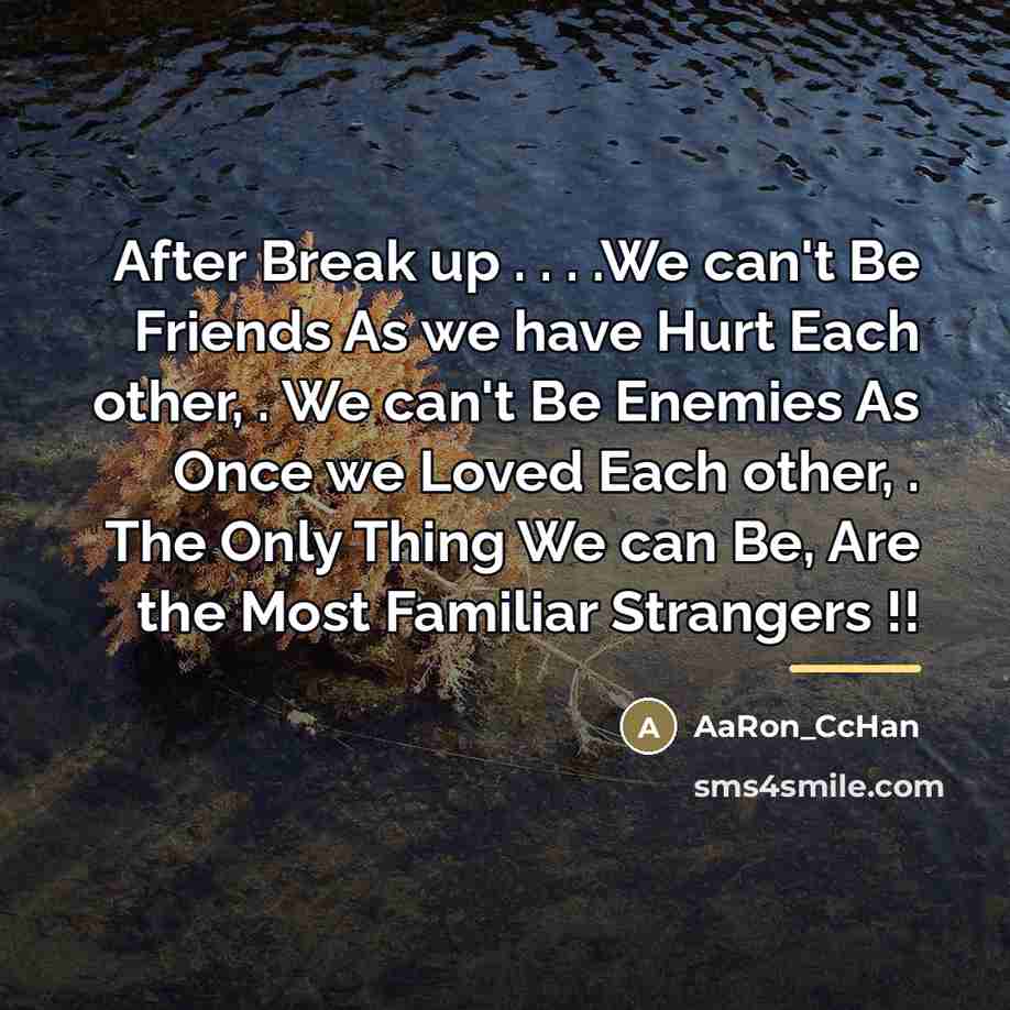 “After Break up . . . .We can't Be Friends…” quote by AaRon_CcHan