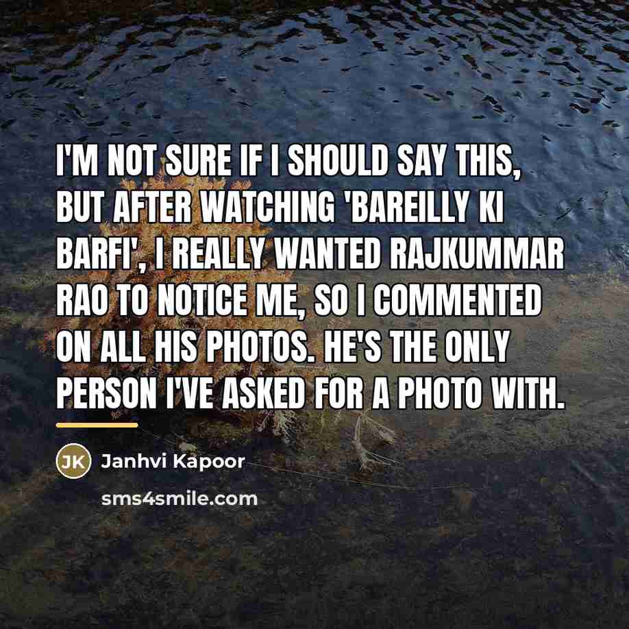 “I'm not sure if I should say this, but after…” quote by Janhvi Kapoor