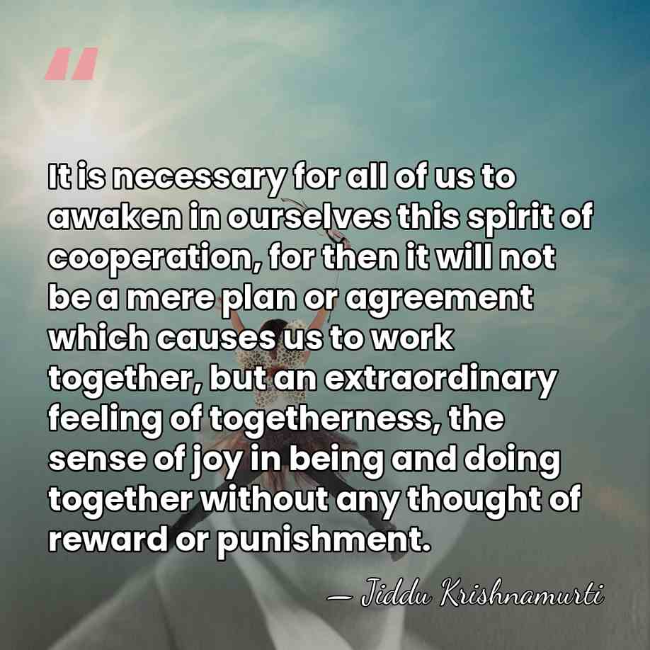 It is necessary for all of us to awaken in ourselves this&hellip; - Jiddu Krishnamurti