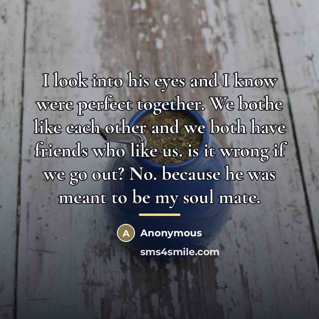 “I look into his eyes and I know were perfect…” quote by Kennya Romero