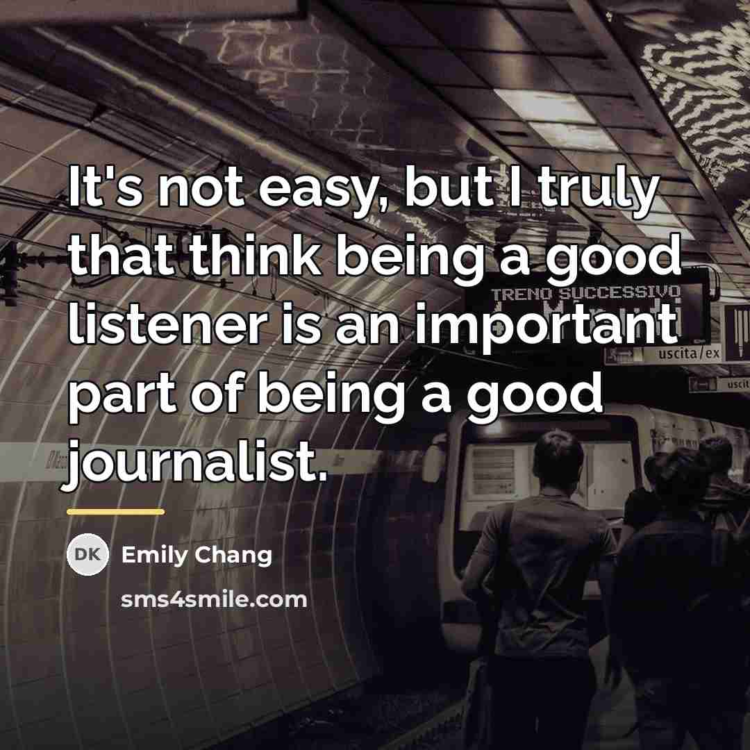 “It's not easy, but I truly that think being a…” quote by Emily Chang