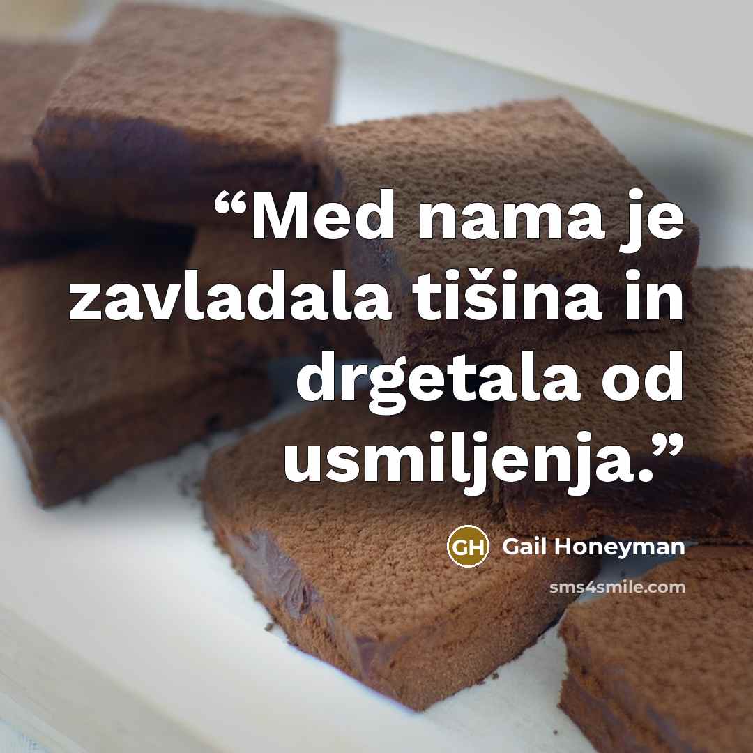 “Med nama je zavladala tišina in drgetala od usmiljenja.” quote by Gail Honeyman