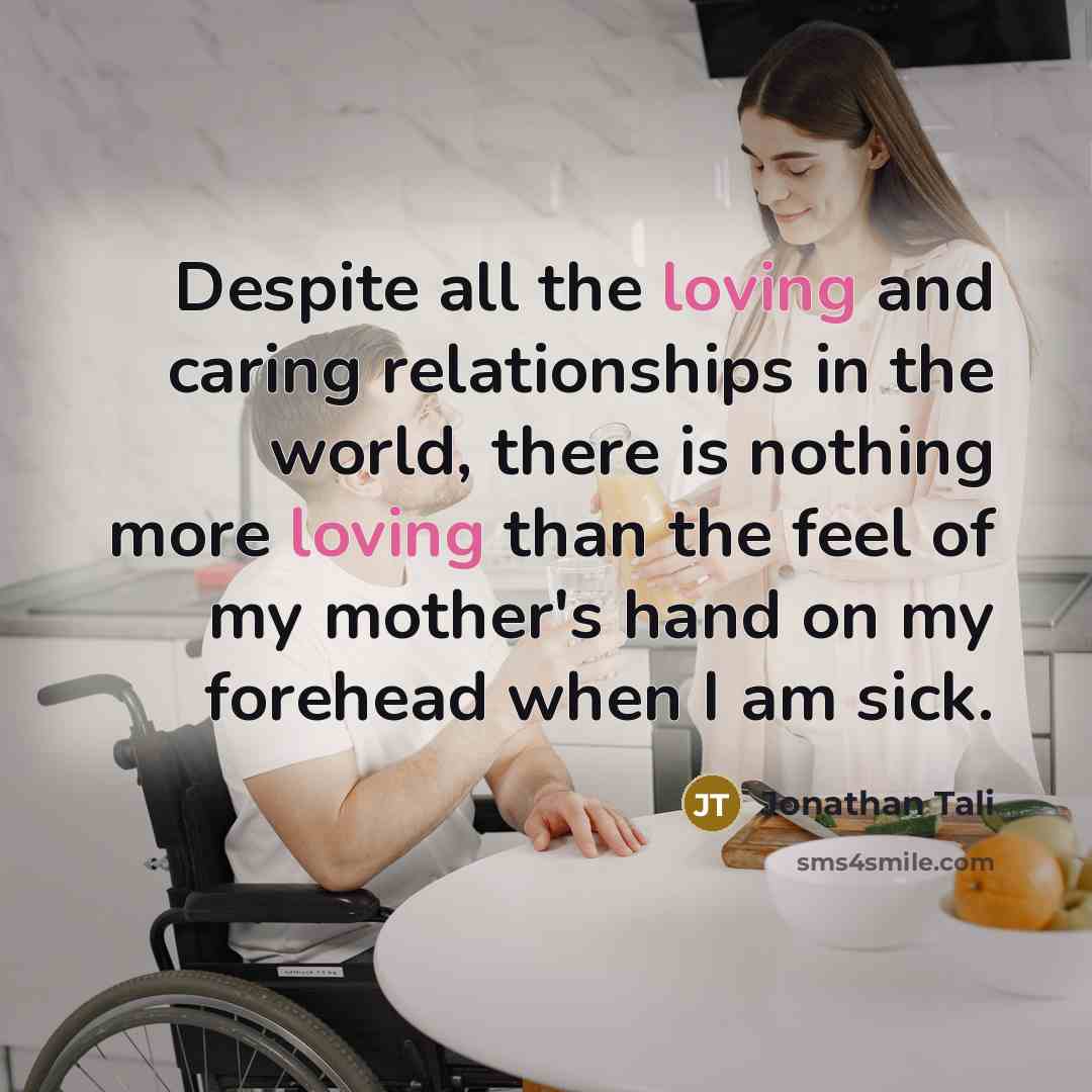 “Despite all the loving and caring relationships in the world,…” quote by Jonathan Tali