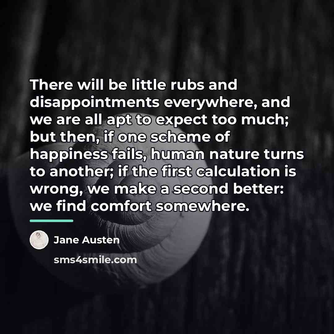 “There will be little rubs and disappointments everywhere, and we…” quote by Jane Austen