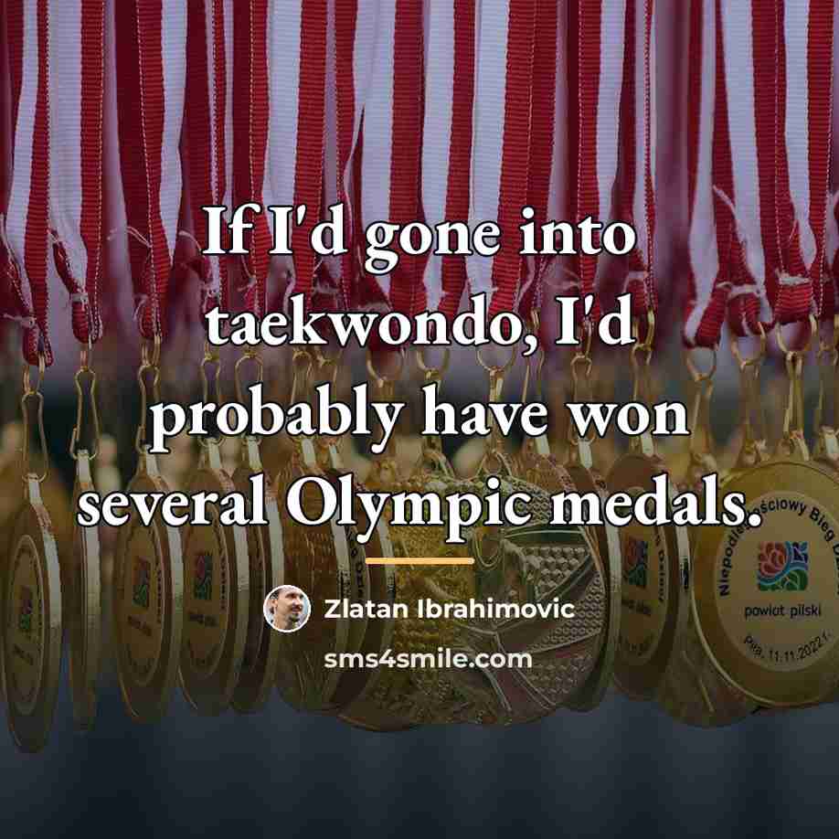 “If I'd gone into taekwondo, I'd probably have won several…” quote by Zlatan Ibrahimovic