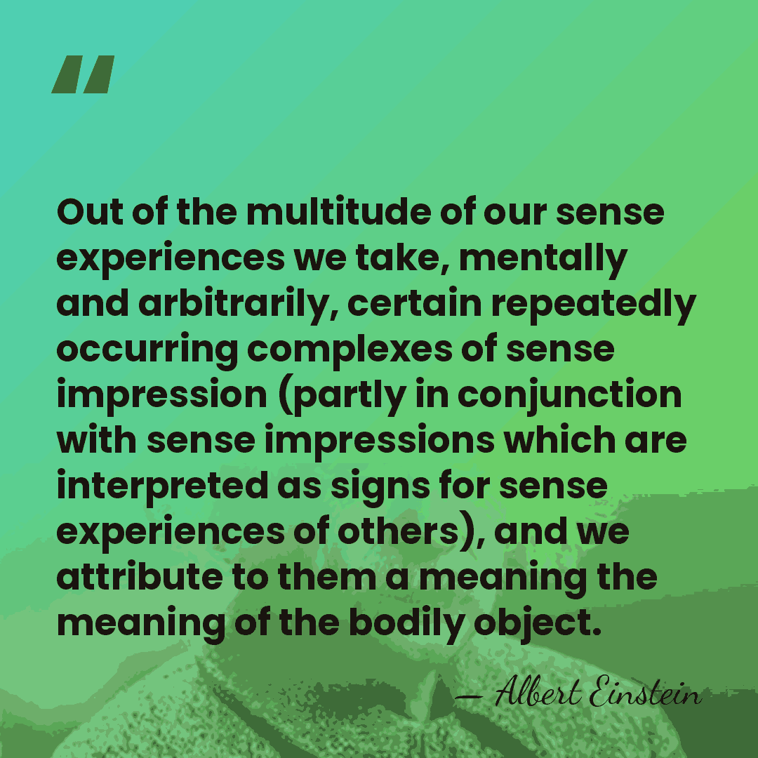 Out of the multitude of our sense experiences we take, mentally and&hellip; - Albert Einstein