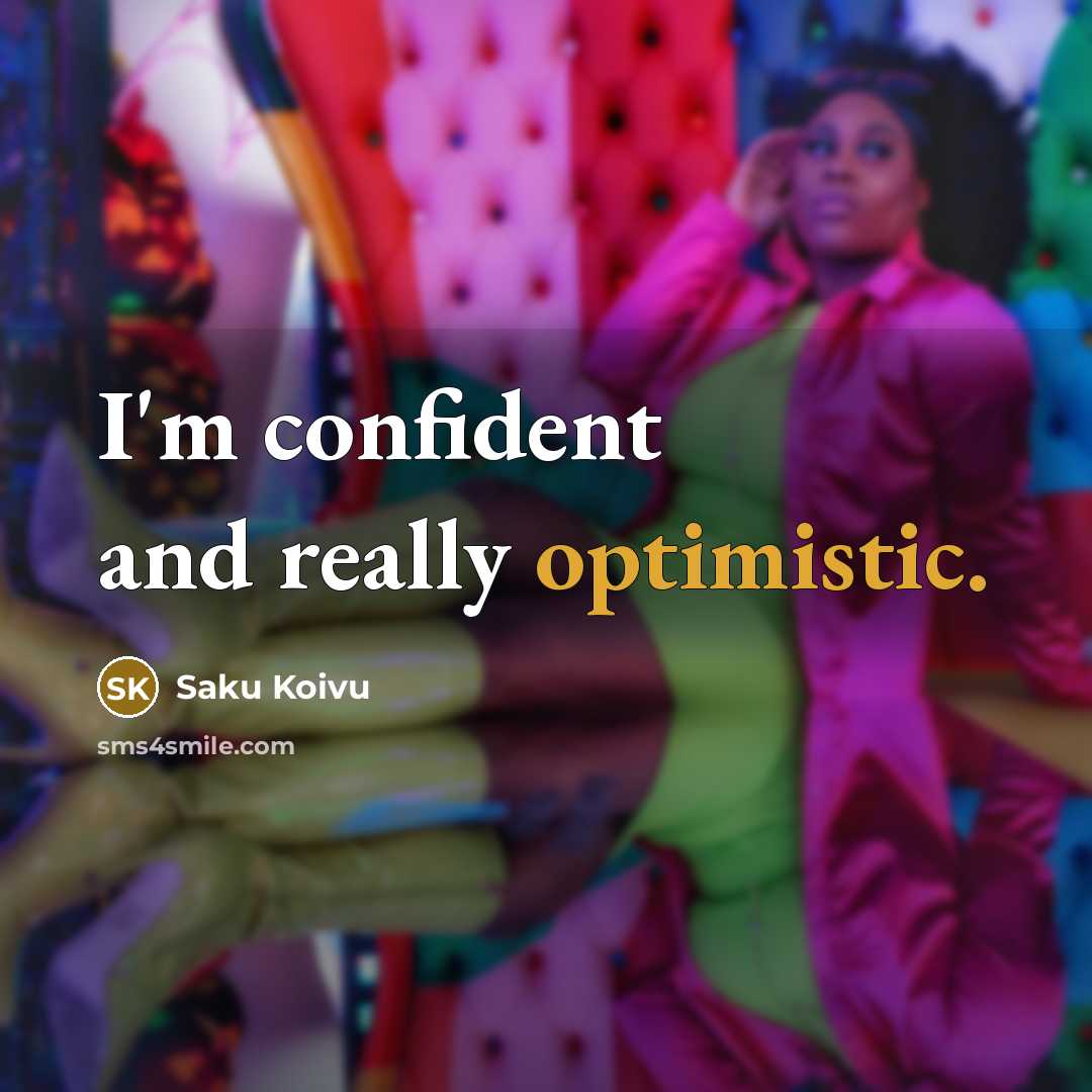 “I'm confident and really optimistic.…” quote by Saku Koivu