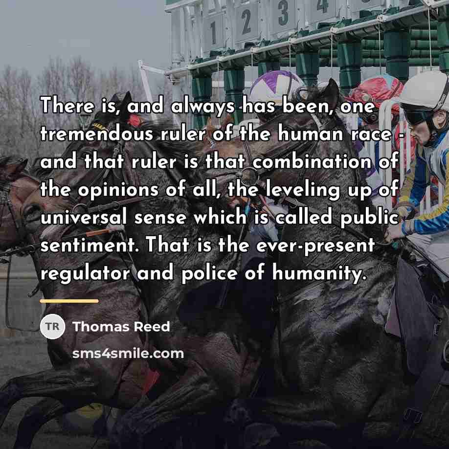 “There is, and always has been, one tremendous ruler of…” quote by Thomas Reed