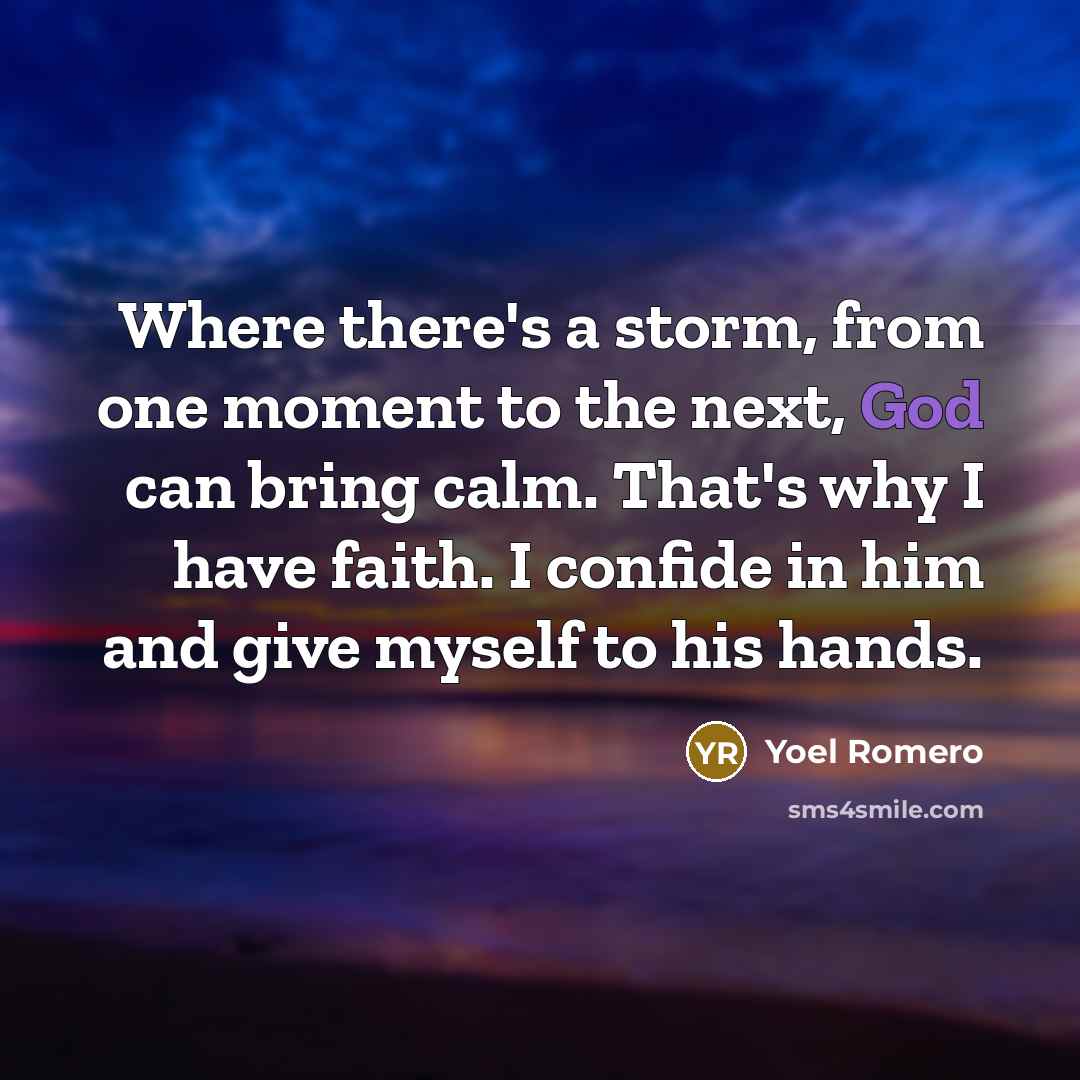 “Where there's a storm, from one moment to the next,…” quote by Yoel Romero