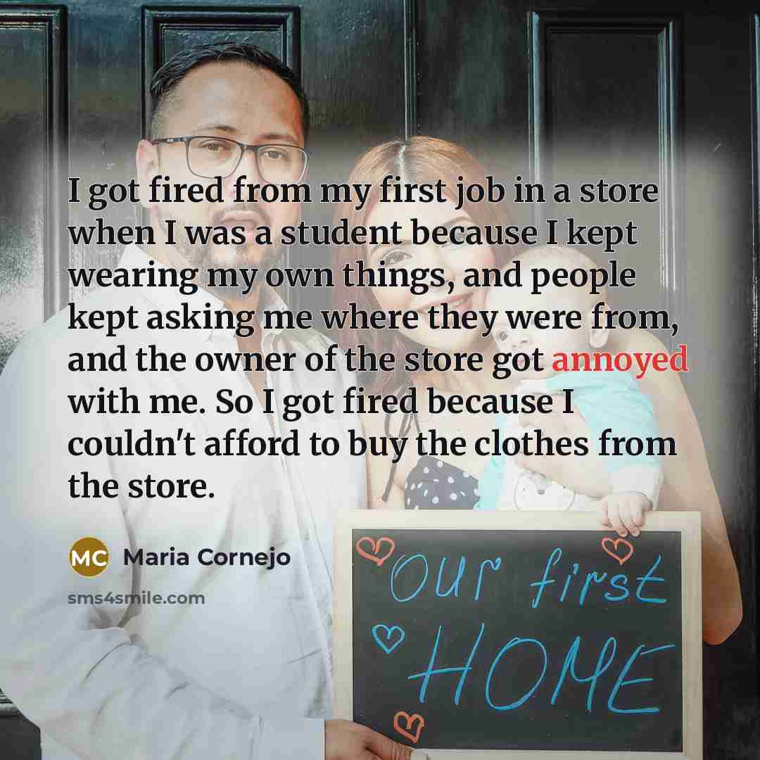 “I got fired from my first job in a store…” quote by Maria Cornejo