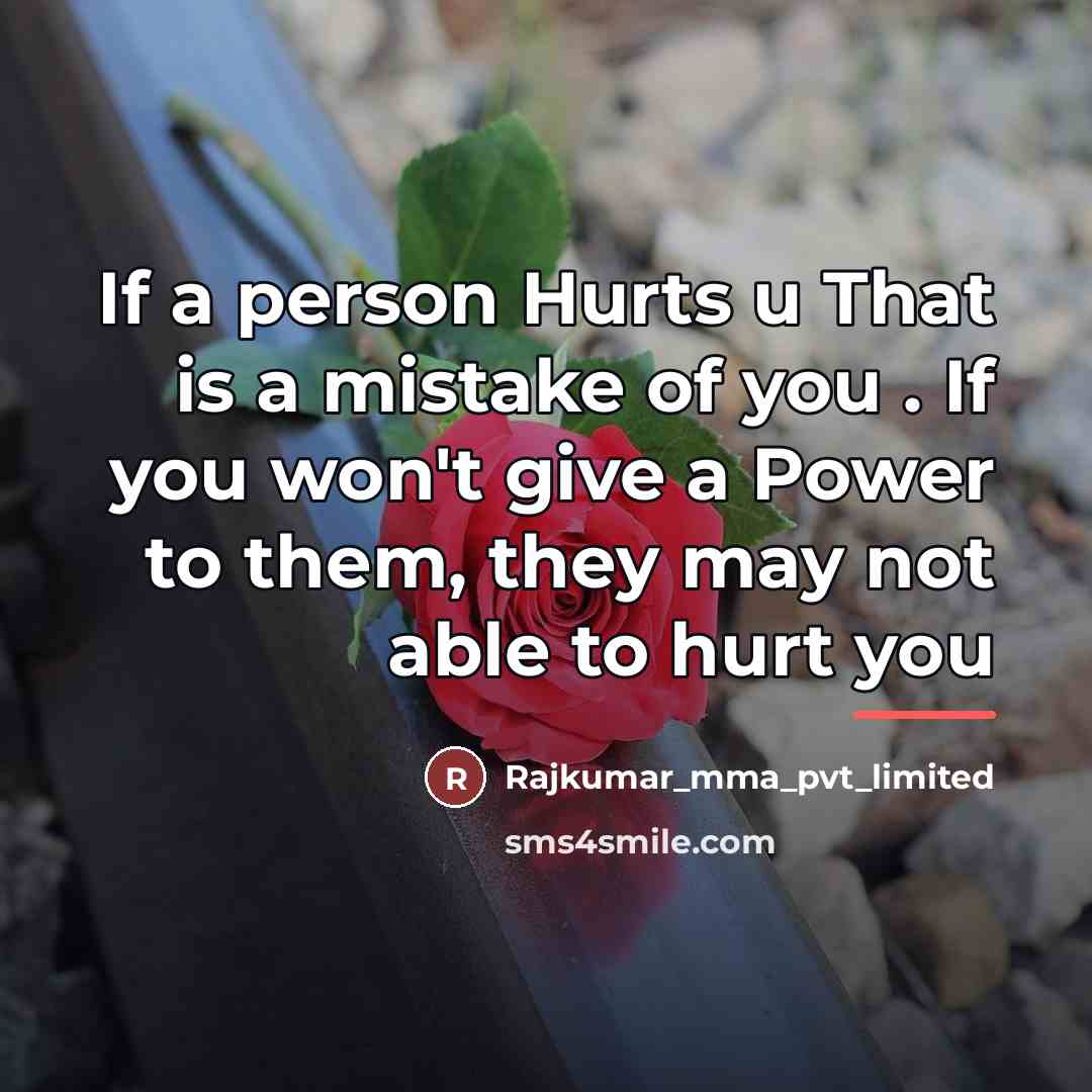 “If a person Hurts u That is a mistake of…” quote by Rajkumar_mma_pvt_limited
