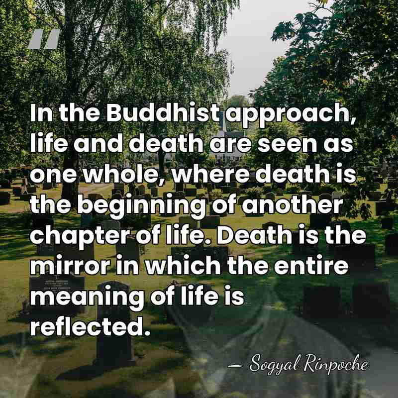In the Buddhist approach, life and death are seen as one whole,&hellip; - Sogyal Rinpoche