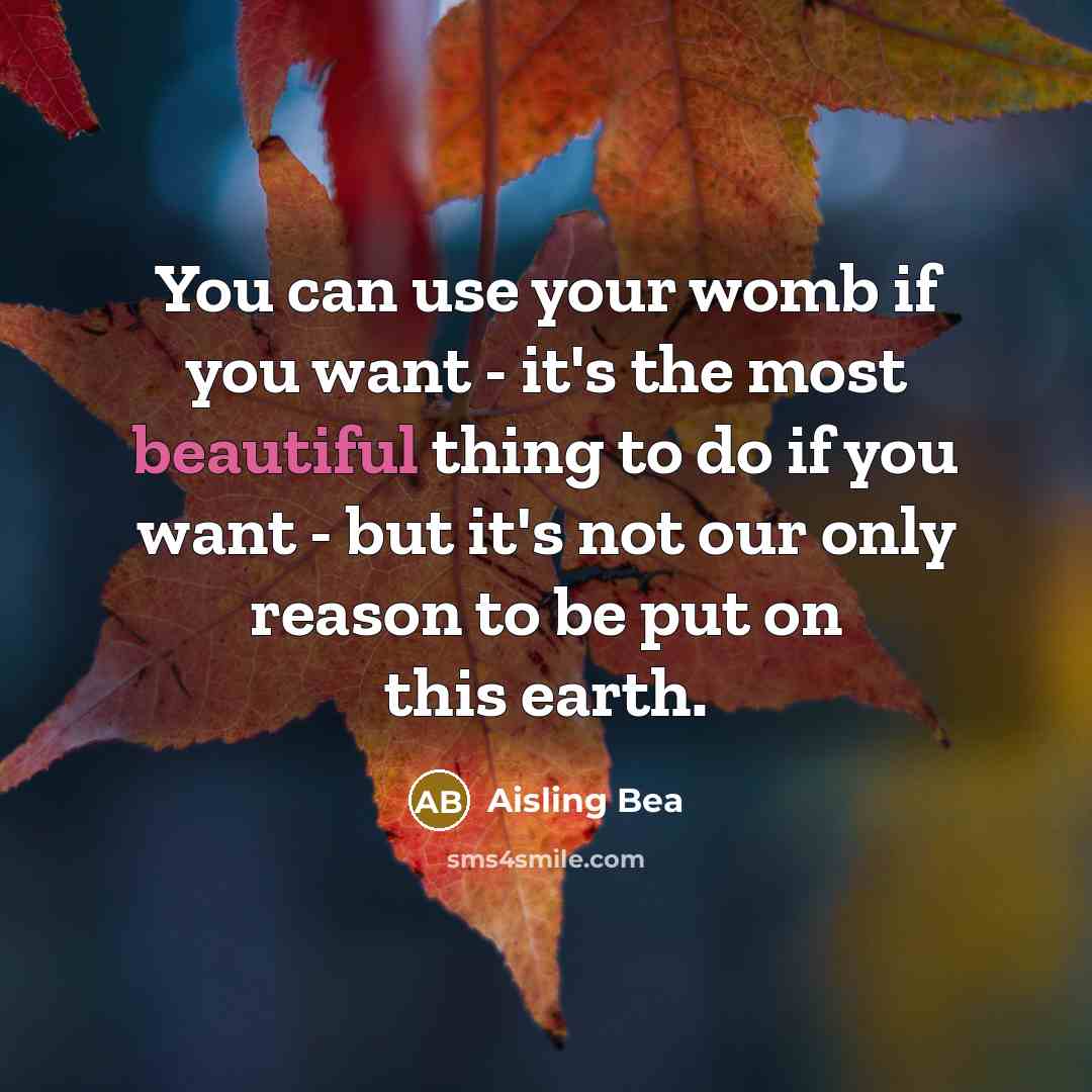 “You can use your womb if you want - it's…” quote by Aisling Bea