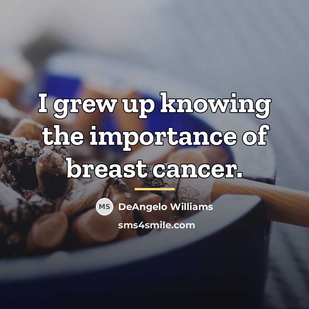 “I grew up knowing the importance of breast cancer.…” quote by DeAngelo Williams