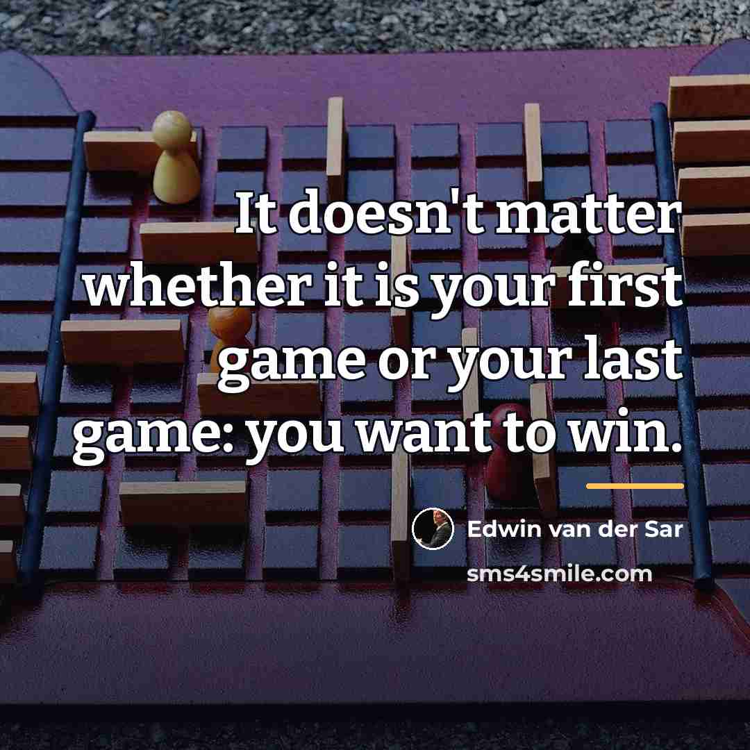“It doesn't matter whether it is your first game or…” quote by Edwin van der Sar