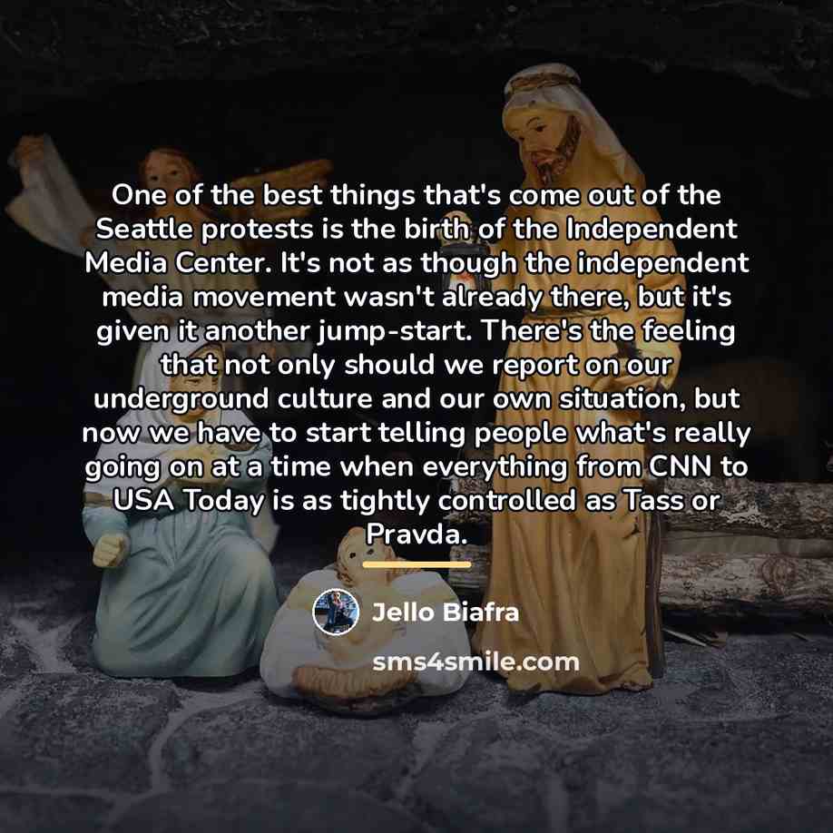 “One of the best things that's come out of the…” quote by Jello Biafra