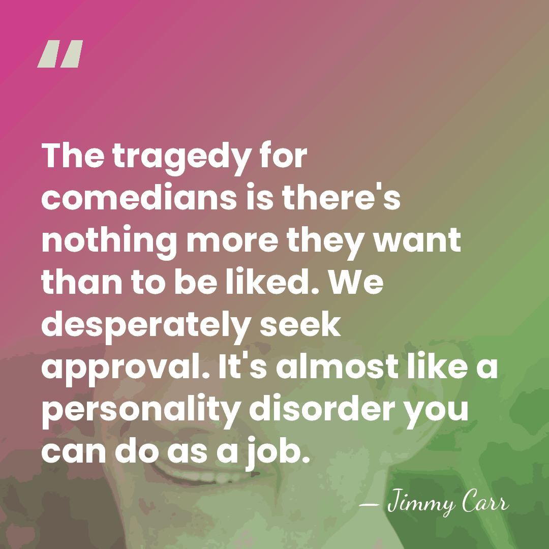 The tragedy for comedians is there's nothing more they want than to&hellip; - Jimmy Carr