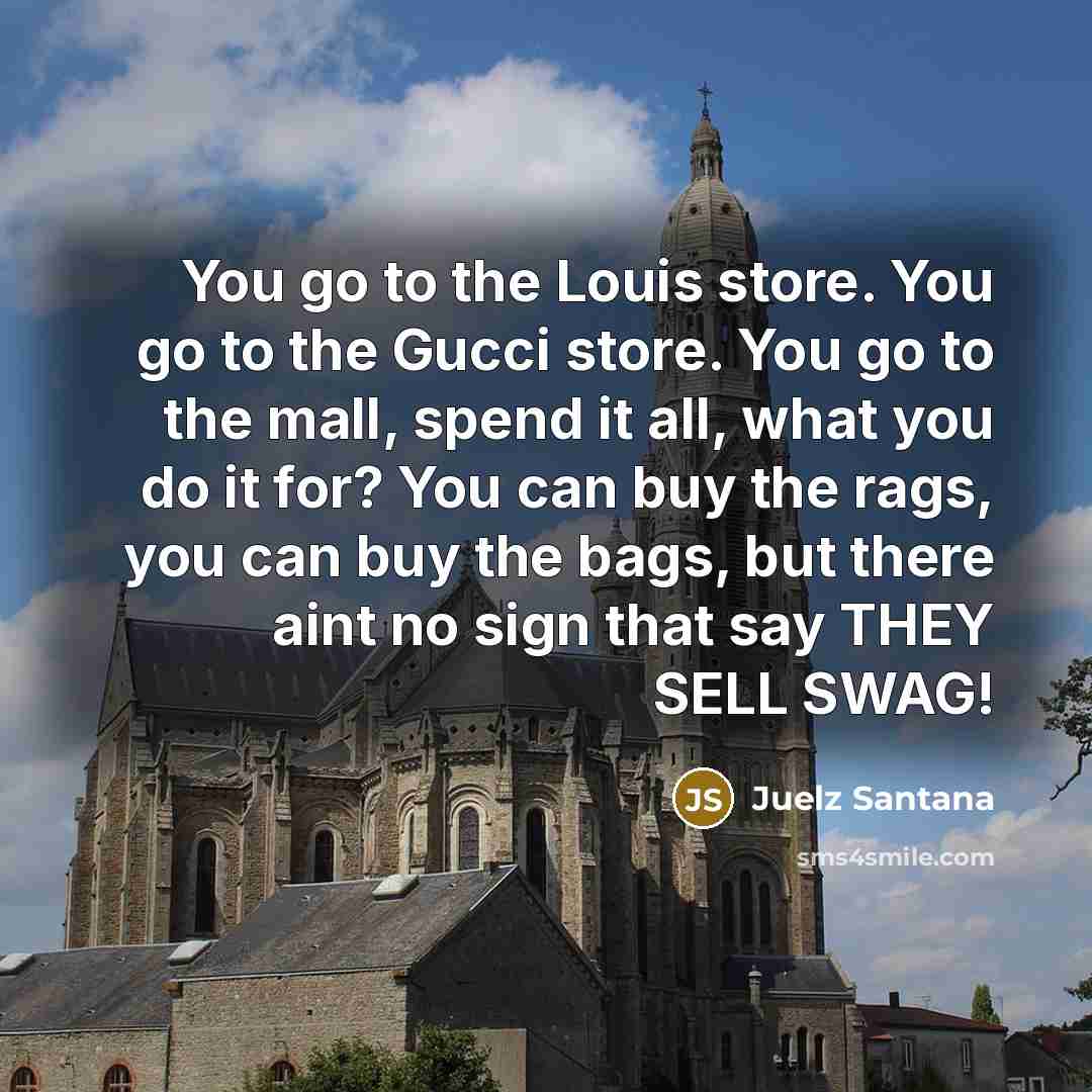 “You go to the Louis store. You go to the…” quote by Juelz Santana
