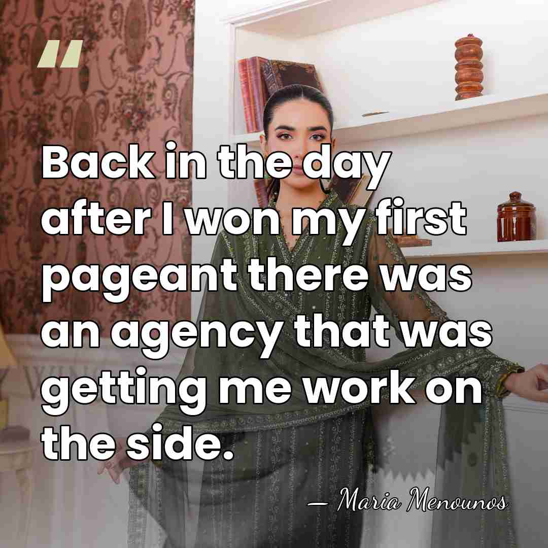 Back in the day after I won my first pageant there was&hellip; - Maria Menounos