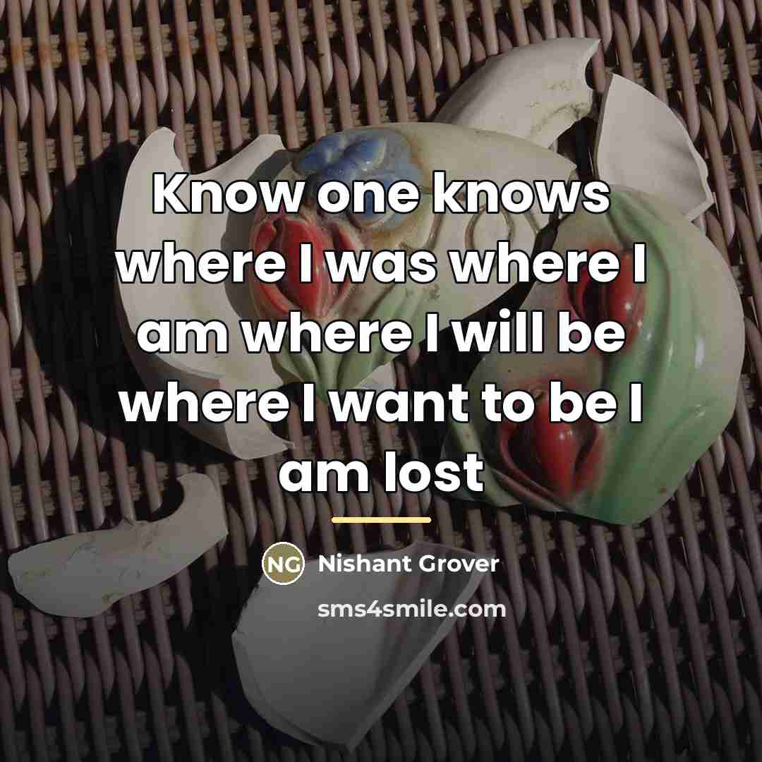“Know one knows where I was where I am where…” quote by Nishant Grover