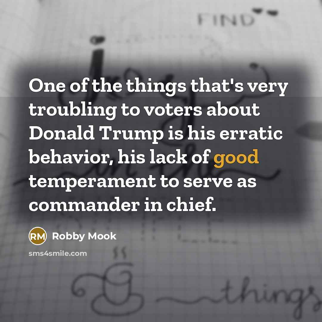 “One of the things that's very troubling to voters about…” quote by Robby Mook