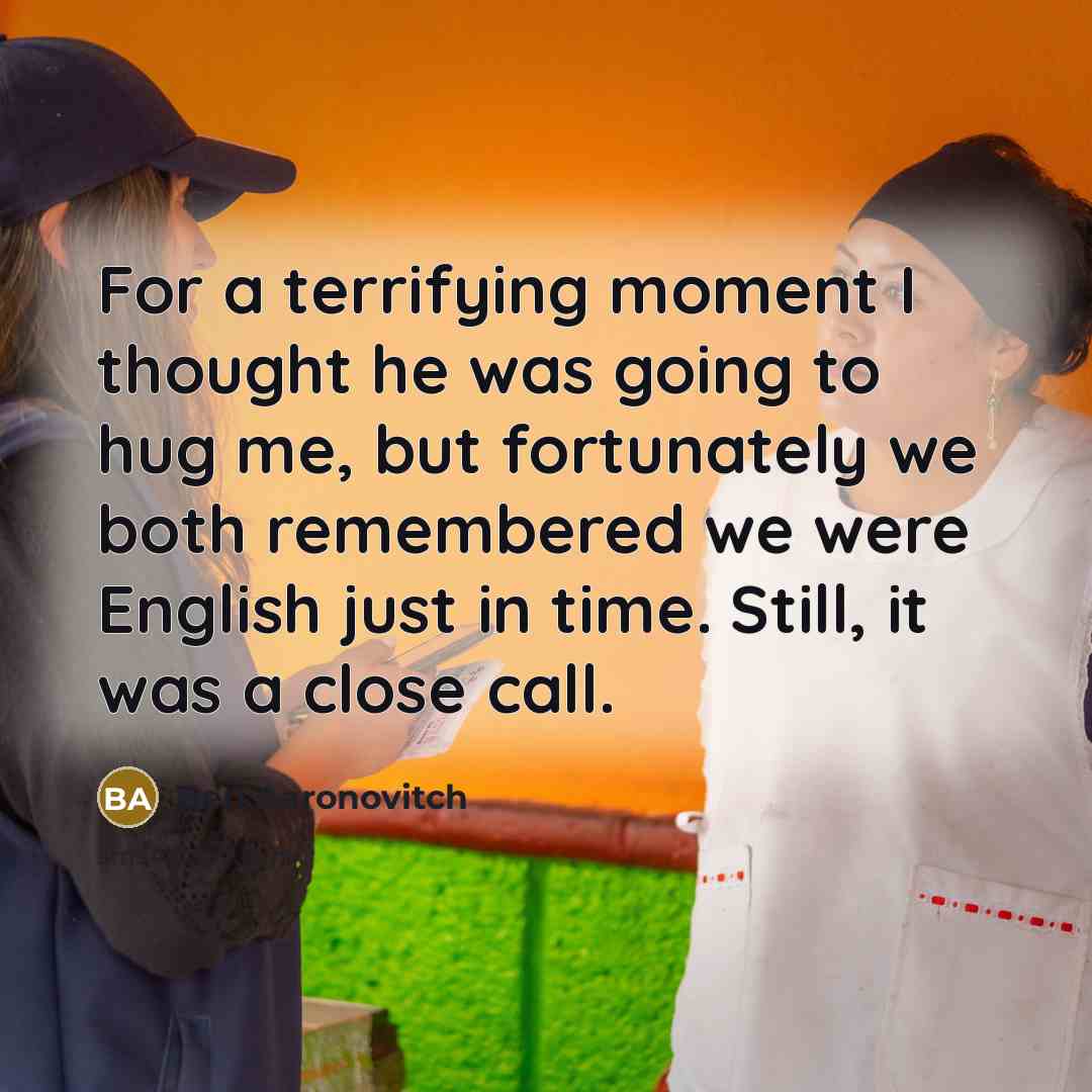“For a terrifying moment I thought he was going to…” quote by Ben Aaronovitch
