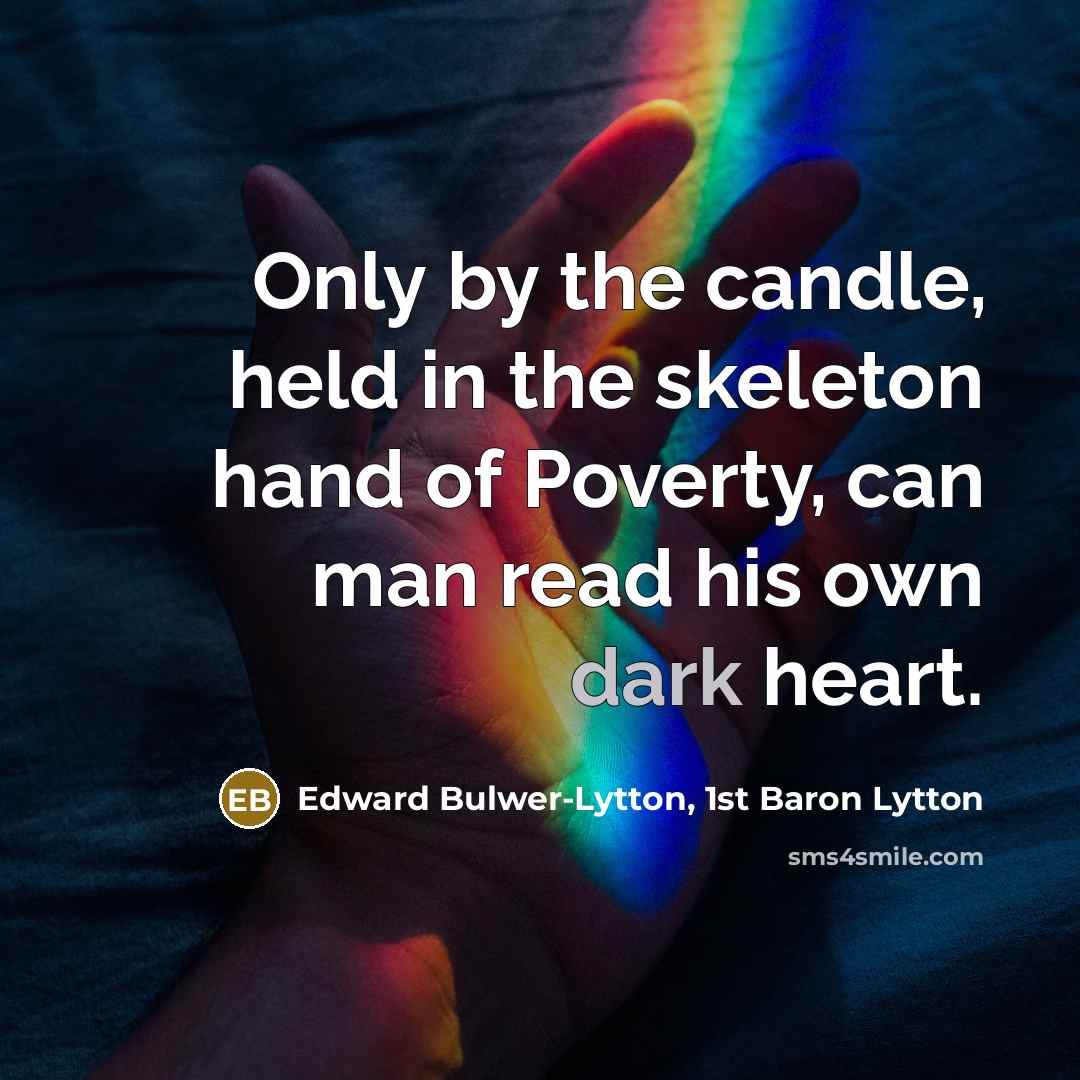 “Only by the candle, held in the skeleton hand of…” quote by Edward Bulwer-Lytton, 1st Baron Lytton