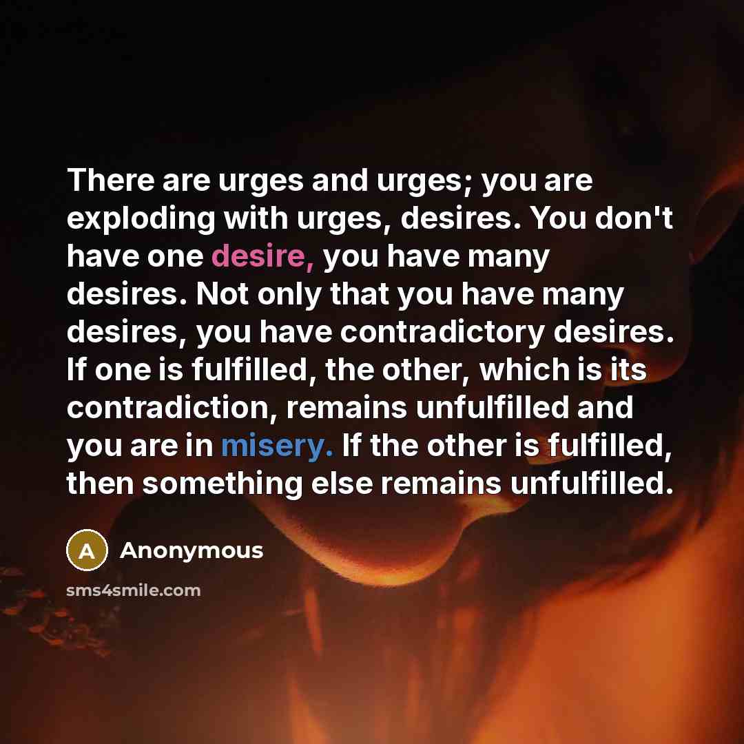 “There are urges and urges; you are exploding with urges,…” quote by Anonymous
