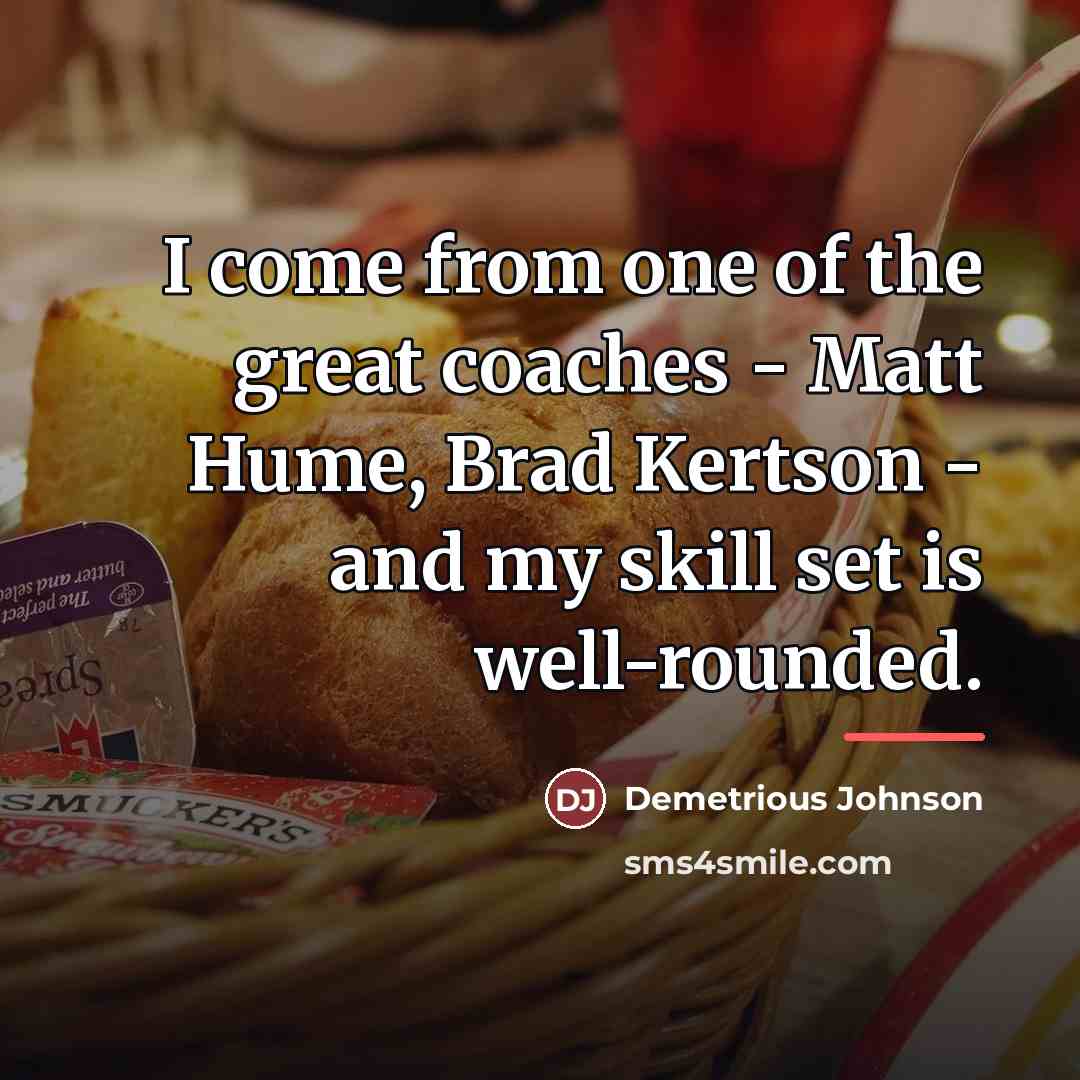 “I come from one of the great coaches - Matt…” quote by Demetrious Johnson