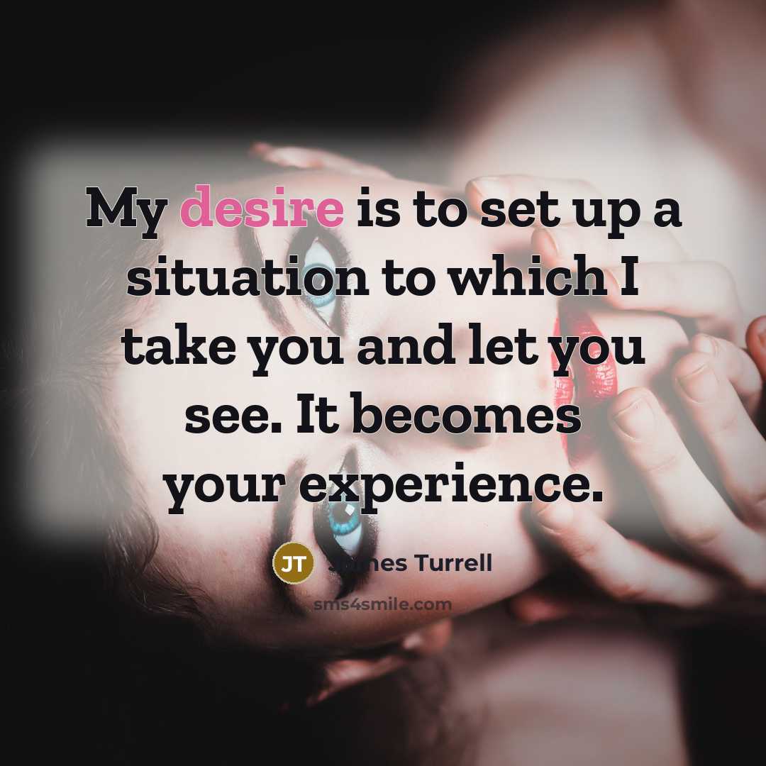 “My desire is to set up a situation to which…” quote by James Turrell