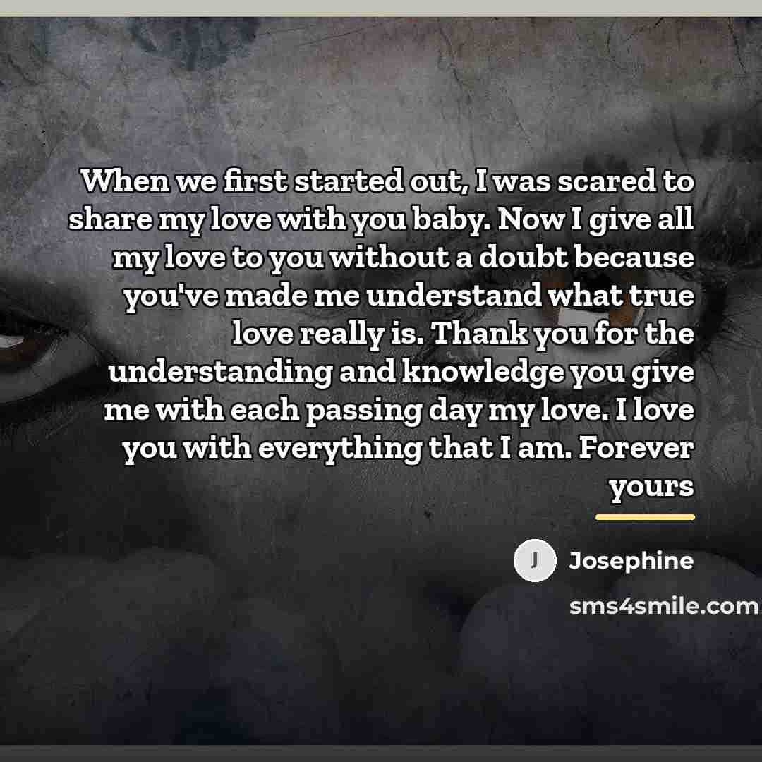 “When we first started out, I was scared to share…” quote by Josephine