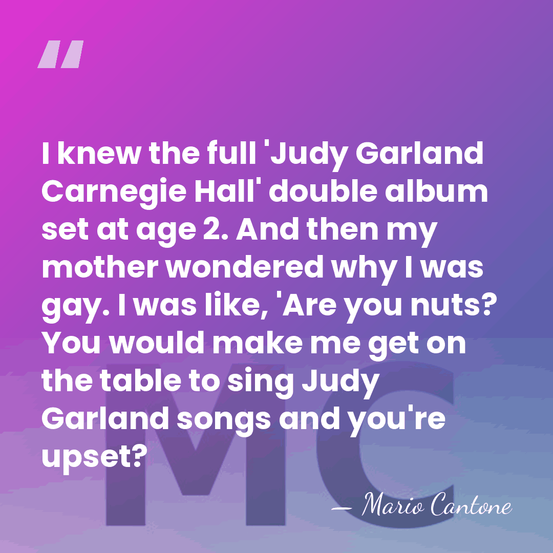 I knew the full 'Judy Garland Carnegie Hall' double album set at&hellip; - Mario Cantone