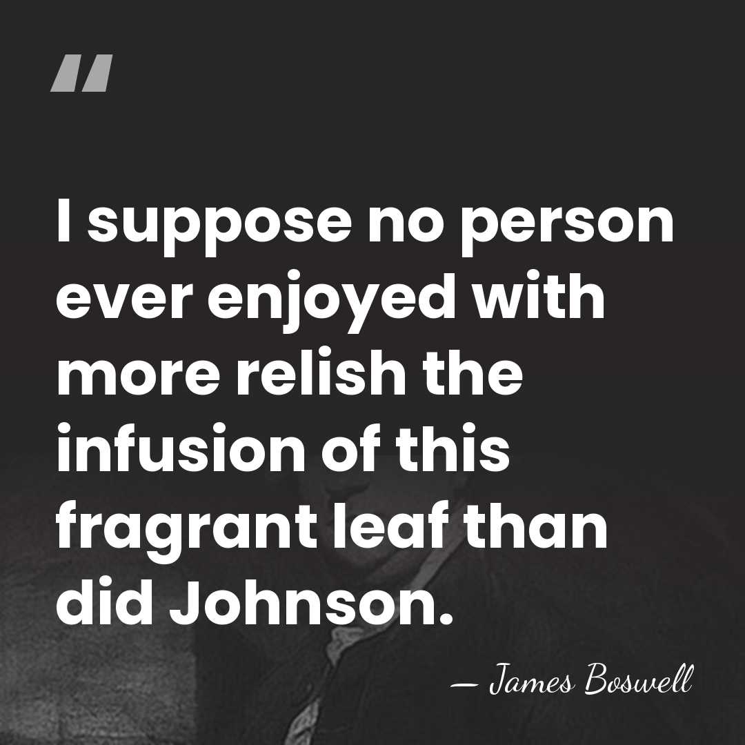 I suppose no person ever enjoyed with more relish the infusion of&hellip; - James Boswell